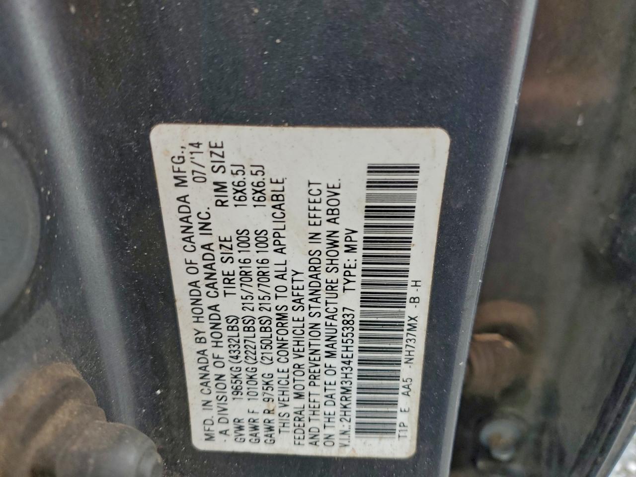 Honda Crv Lx Image 11