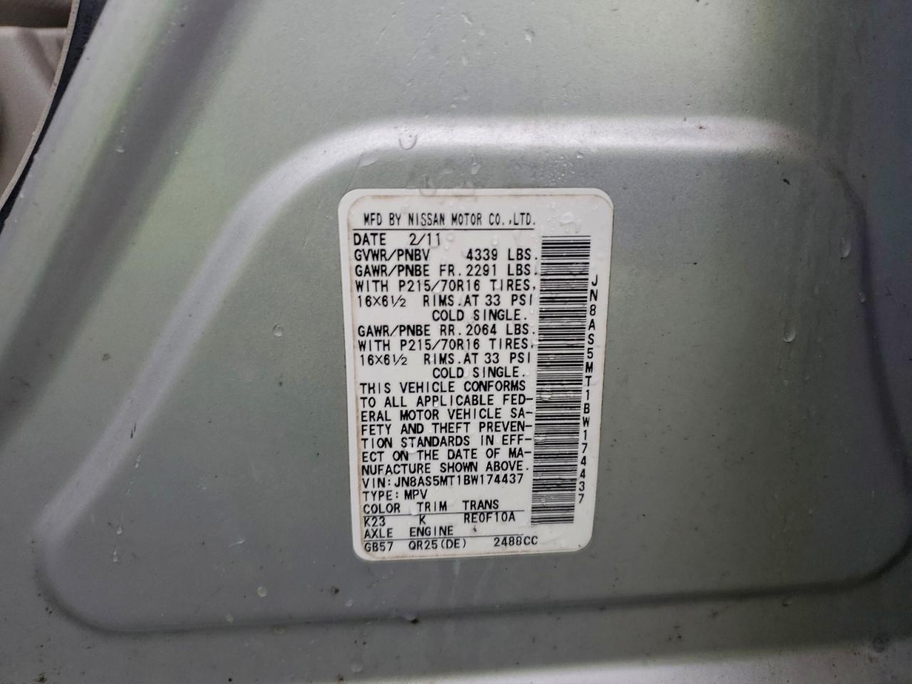 Nissan Rogue S Image 11