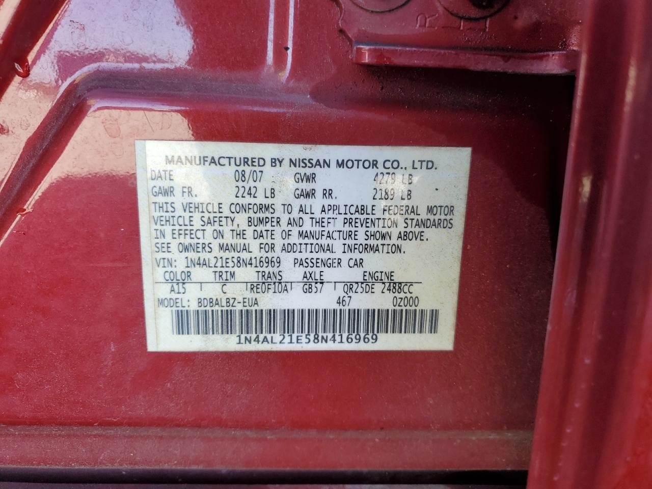 Nissan Altima 2.5 Image 2