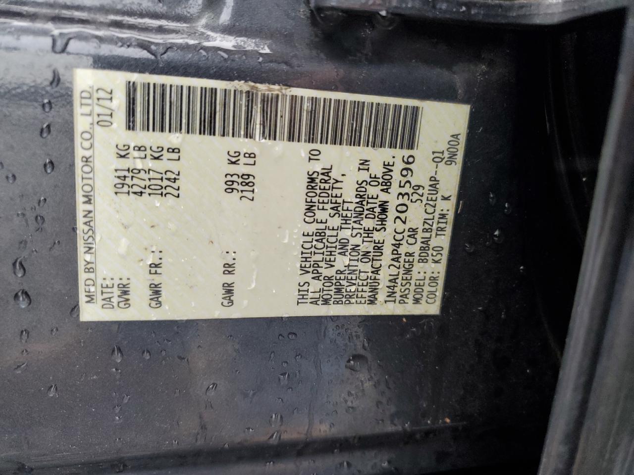 Nissan Altima Base Image 4