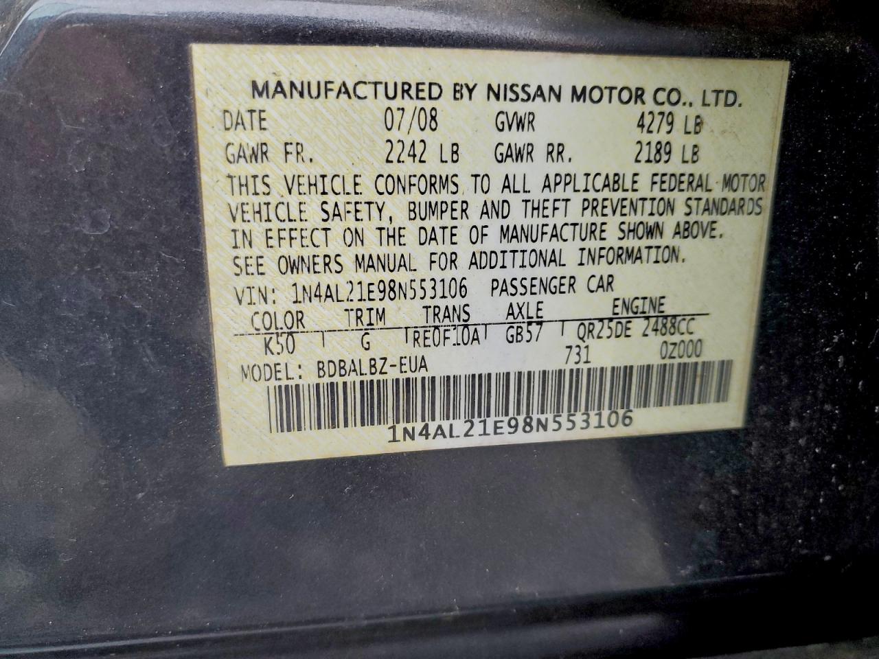 Nissan Altima 2.5 Image 12